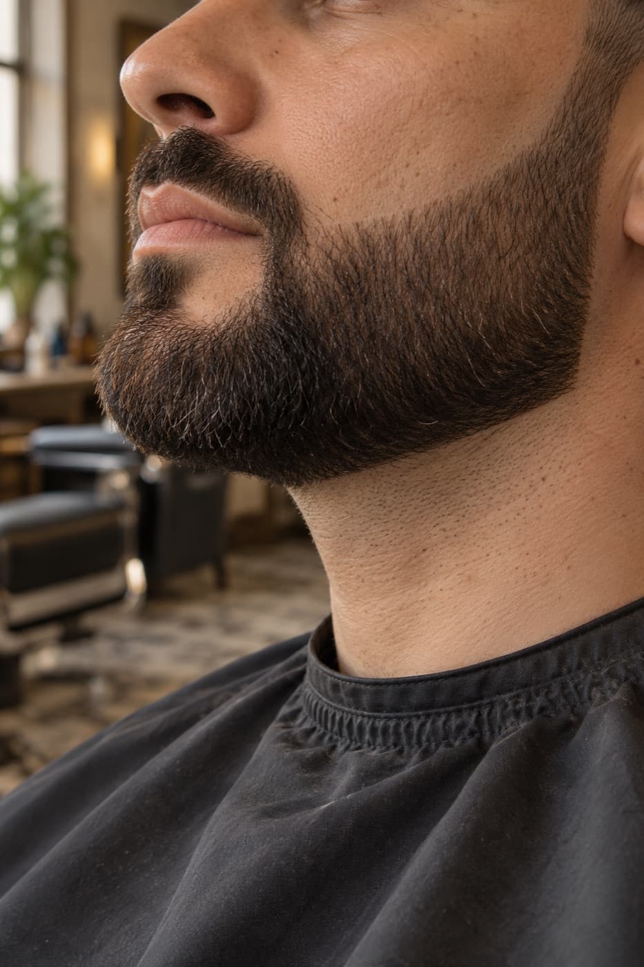 Barba corta definida